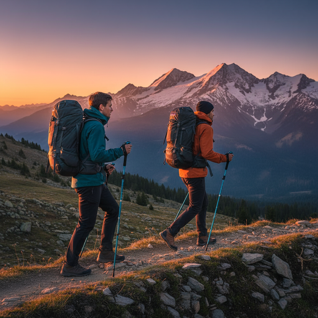 CABIN FLUX travellers in the Canadian alpine